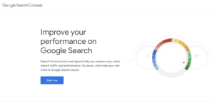 Screenshot of Google Search Console Homepage