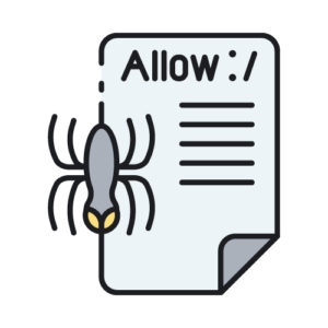 Robot txt flat icon