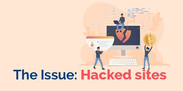 The issue hacked sites